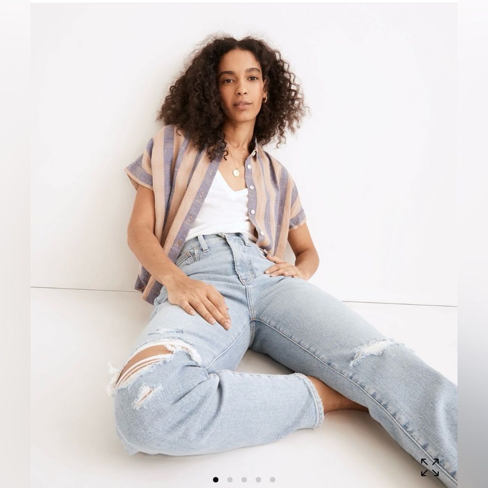 Madewell The MomJean in (Lowden Wash) Ripped Edition